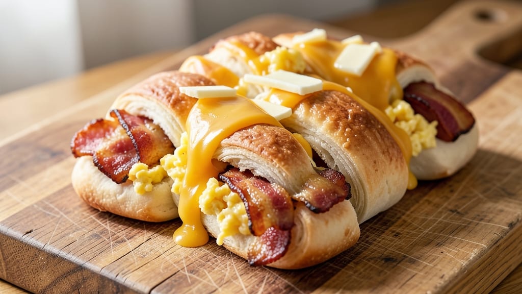 Bacon Egg Cheese Crescent Roll Recipe: Flaky Layers Bursting With Savory Surprise