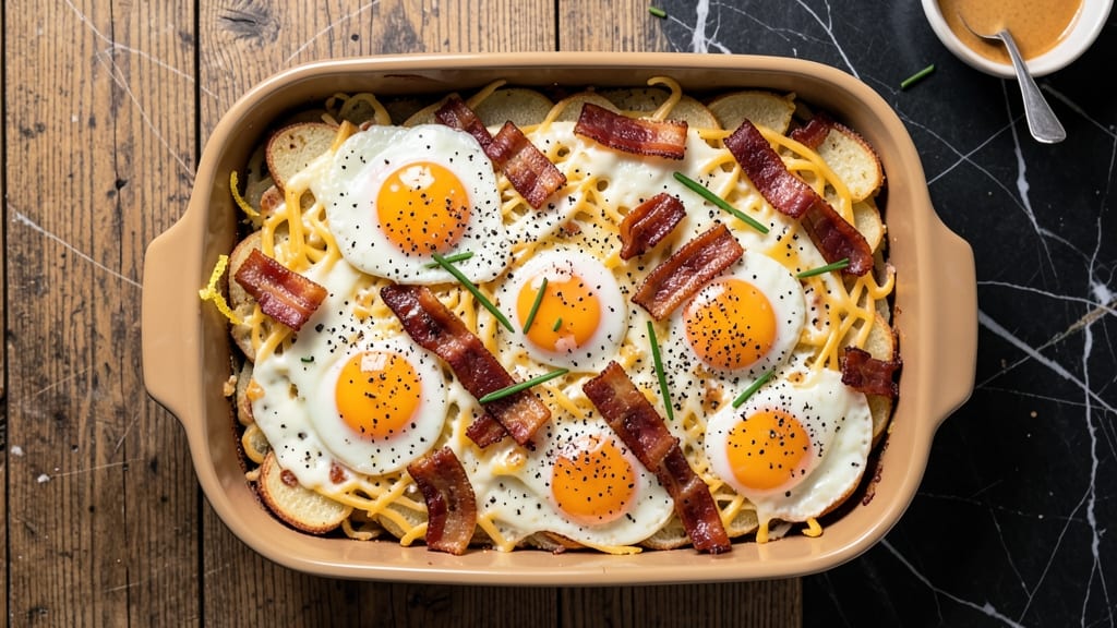 Bacon Egg Cheese Potato Casserole Recipe: Crispy Top, Melty Layers, Breakfast Bliss