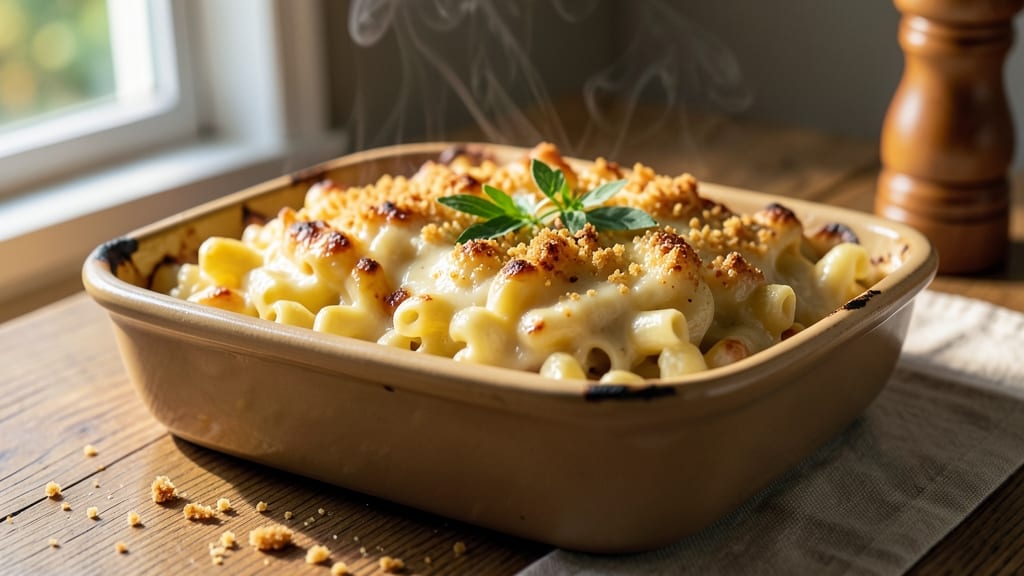 Baked Mac and Cheese Topping Recipe: Crispy Parmesan Crust With Golden Brown Crunch