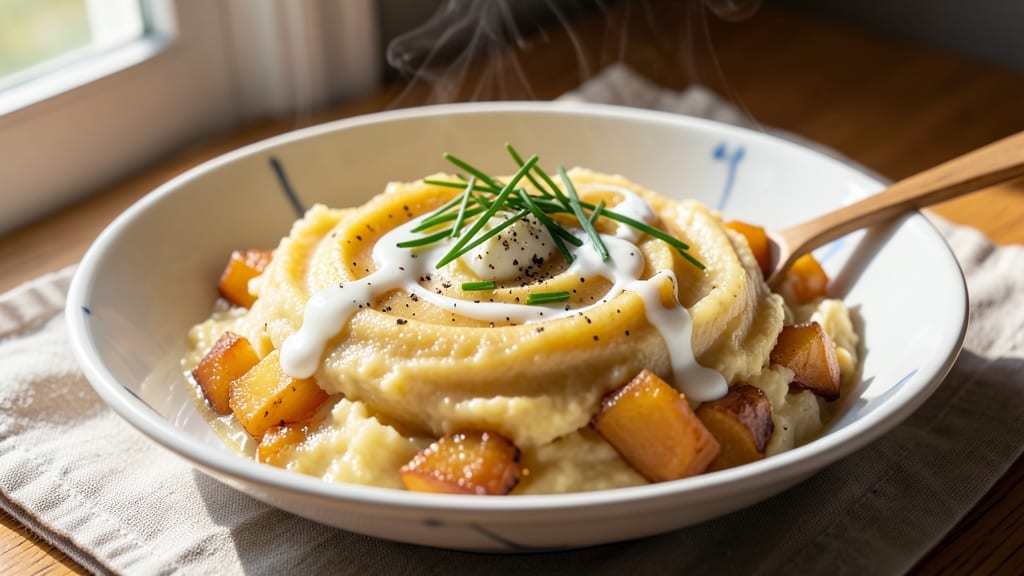 Asiago Cheese Mashed Potatoes Recipe: Ultra-Smooth Velvety Texture With Nutty Depth
