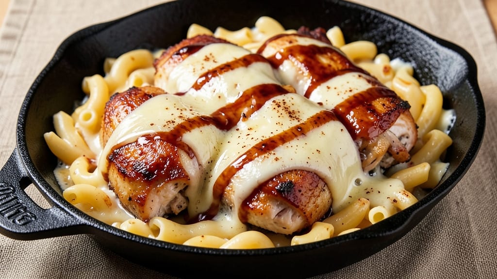 BBQ Chicken Mac and Cheese Recipe: Smoky Crispy Top Meets Gooey Pulls
