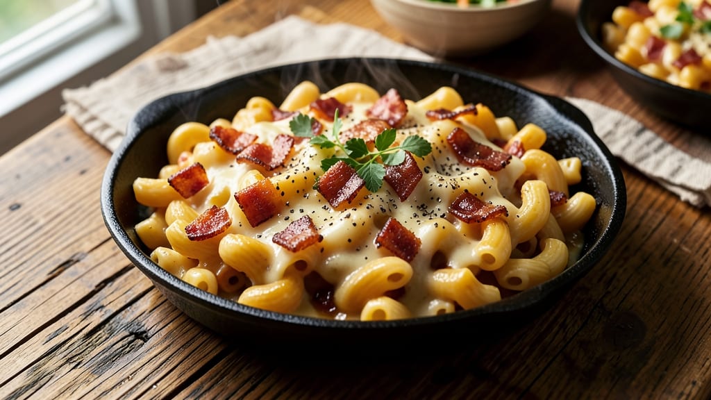 Authentic Southern Mac and Cheese Recipe: Smoky Bacon and Buttery Pasta Bliss