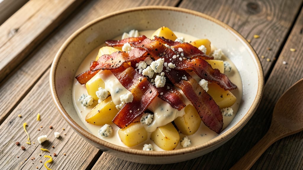 Bacon Blue Cheese Potato Salad Recipe: Smoky-Spiced Bites With Crispy Edges