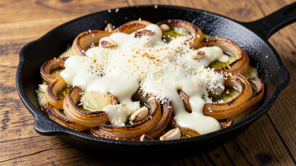 Baked Onion and Parmesan Cheese Recipe: Crispy Top, Melty Streaks in One Pan