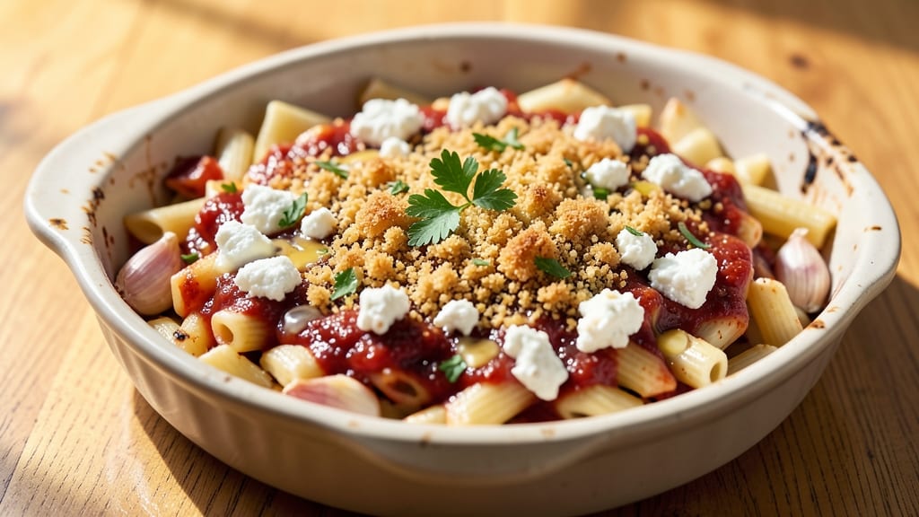 Baked Feta Cheese Pasta Recipe: Crispy Top, Gooey Cheese Magic