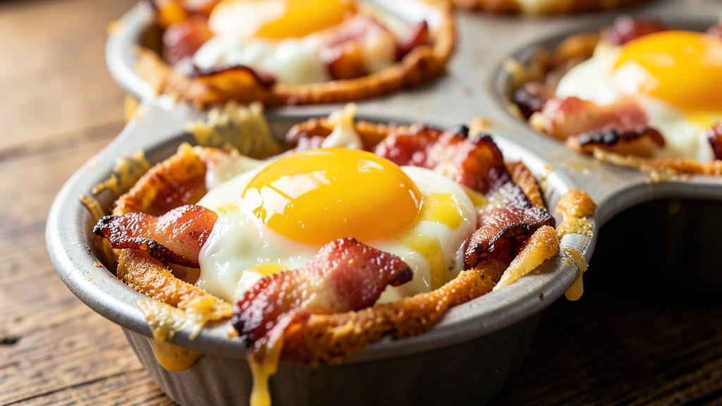 Bacon, Egg, and Cheese Breakfast Cups Recipe: Portable Protein-Packed Bites for Busy Mornings