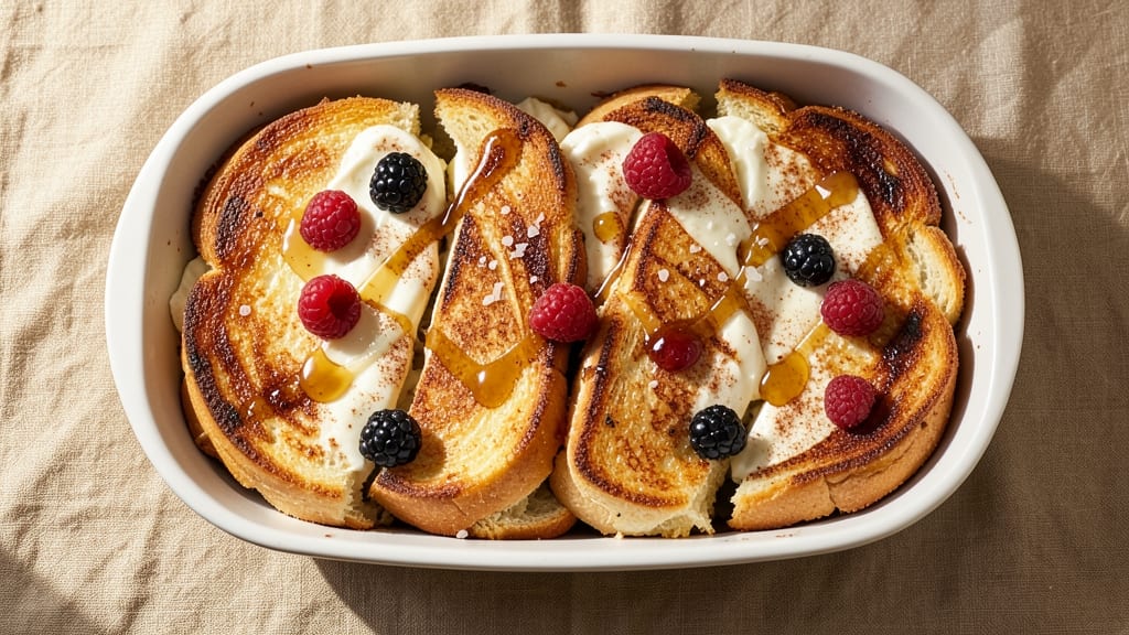 Baked French Toast with Cream Cheese Recipe: Crispy Top, Creamy Core Magic