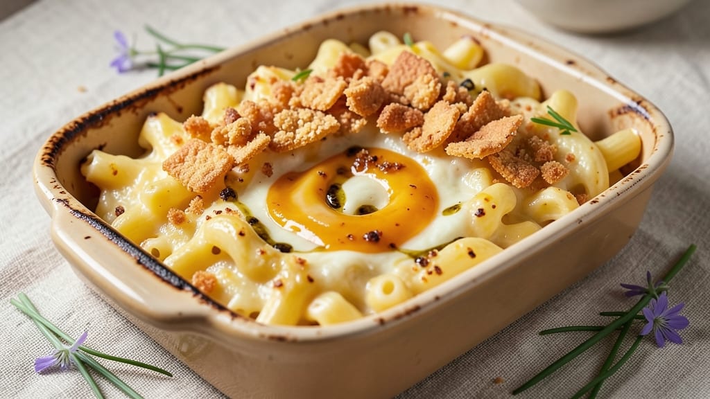 Baked Mac and Cheese Recipe with Ritz Crackers: Golden Crisp Top, Crunchy Cheese Bites
