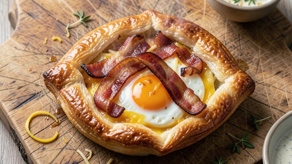 Bacon Egg and Cheese Hot Pocket Recipe: Flaky Pastry Hugs Melty Bites