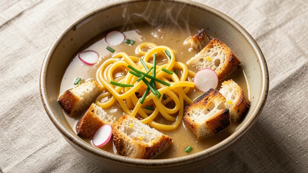 Atlanta Bread Company Wisconsin Cheese Soup Recipe: Warm, Toasty Croutons and Velvety Cheese Swirls