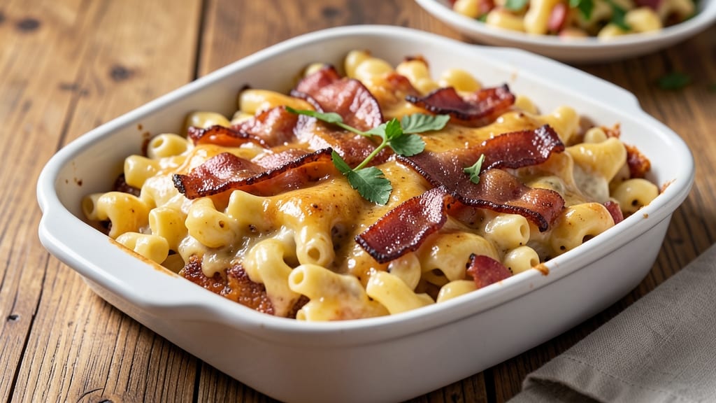 Bacon Ranch Macaroni and Cheese Recipe: Crispy Bacon Bits and Ultra-Creamy Sauce