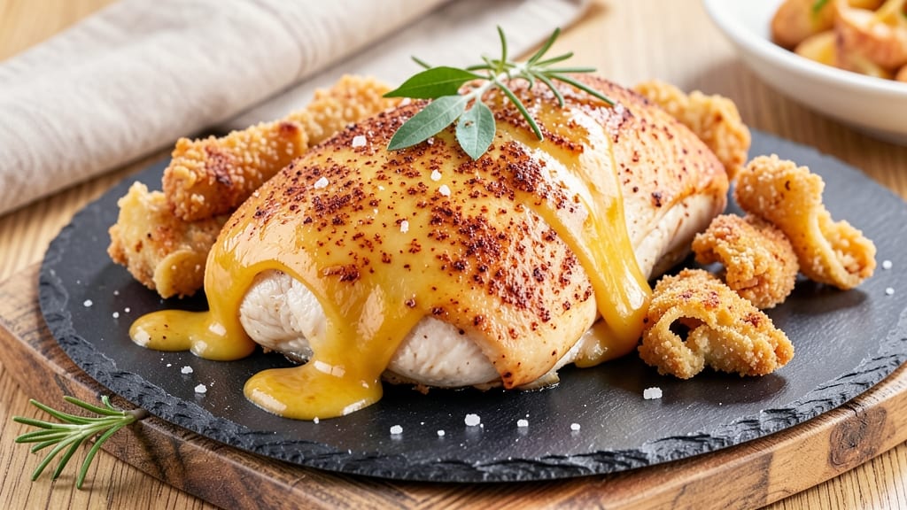 Baked Chicken With Cheddar Cheese Recipe: Crispy Top, Melty Streaks Inside