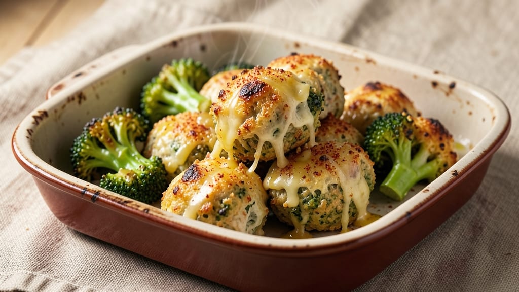 Baked Broccoli Cheese Balls Recipe: Crispy Exteriors and Melty Centers