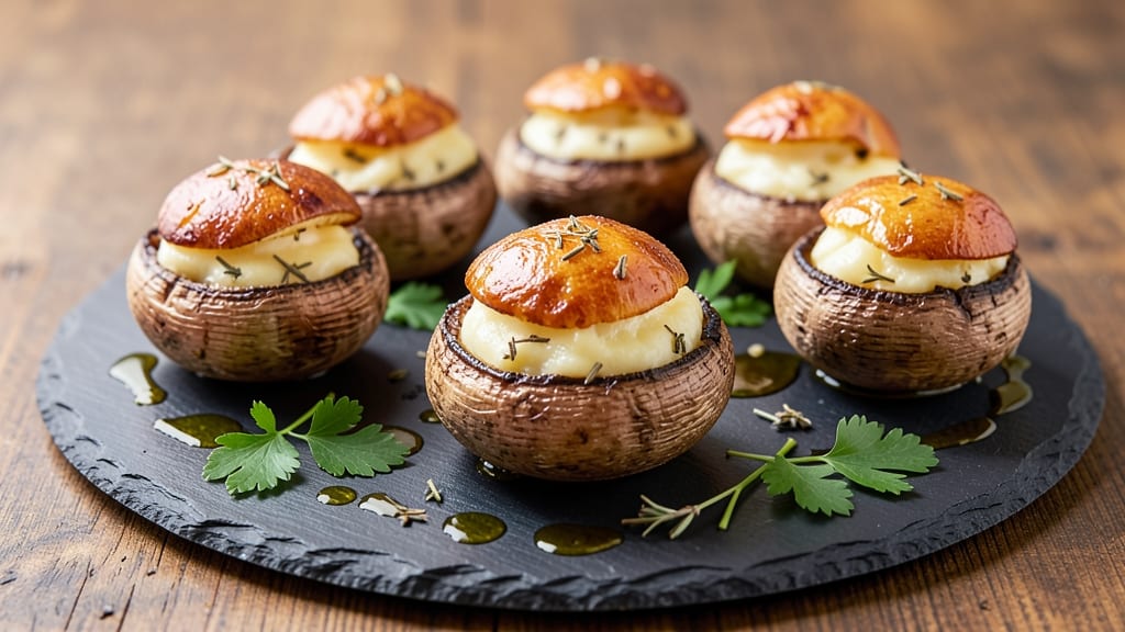 Alouette Cheese Stuffed Mushrooms Recipe: Gooey Fondue-Like Filling in 20 Minutes