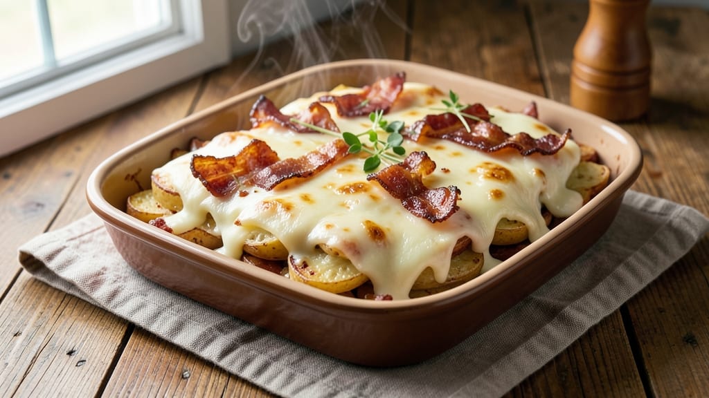 Bacon Cheese Scalloped Potatoes Recipe: Crispy Top, Melty Layers