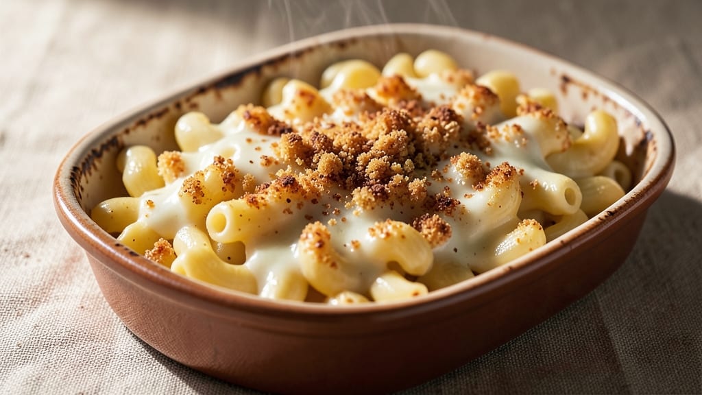 Baked Panera-Style Mac and Cheese Recipe: Triple-Layered Crunch With Cheesy Pulls