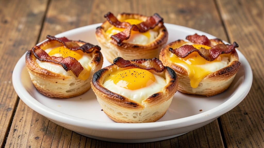 Bacon, Egg, and Cheese Cups Recipe: Crispy Edges and Melty Centers in Muffin Tin