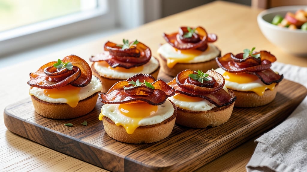 Bacon, Egg, and Cheese Sliders Recipe: Mini Breakfast Bites With Crispy Edges