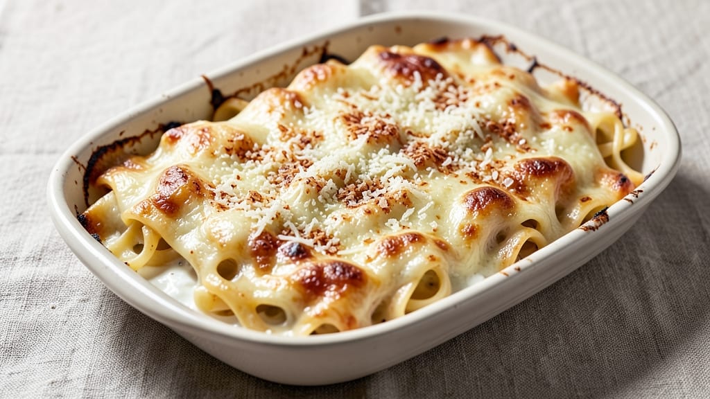Alice Waters' Cheese and Pasta Gratin Recipe: Golden Crust, Gooey Cheese Layers