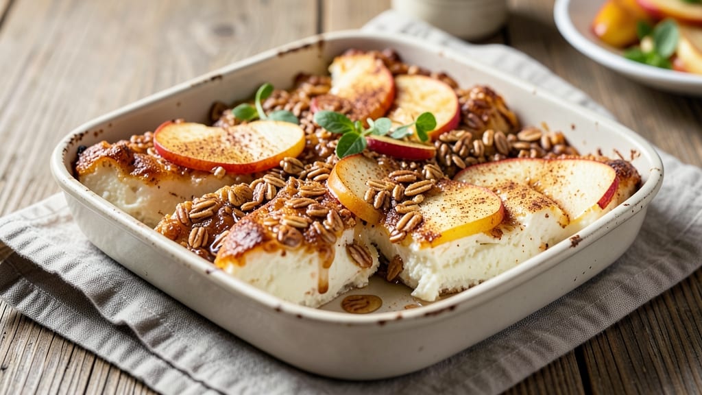 Apple Cinnamon Cottage Cheese Bake Recipe: Warm Spice Crunch With Creamy Core
