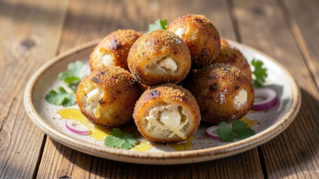 Aloo Cheese Balls Recipe: Spiced Potato and Cheese Bites With Crunchy Coating