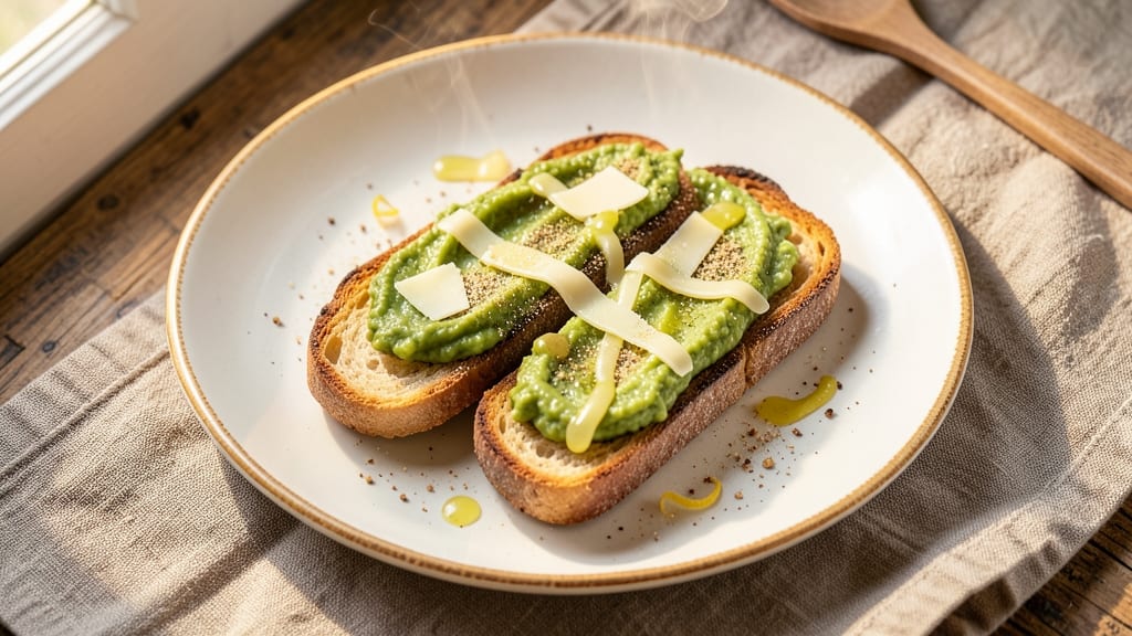 Avocado Cheese Toast Recipe: Crispy Bread With Creamy Green-Gold Spread
