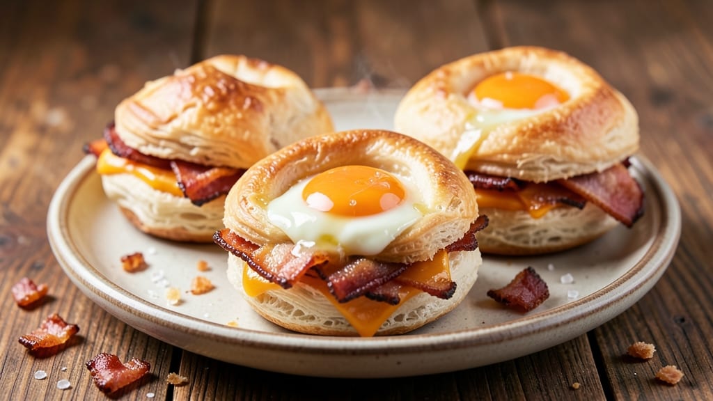 Bacon Egg and Cheese Kolache Recipe: Flaky Pastry Hugs Savory Breakfast Filling