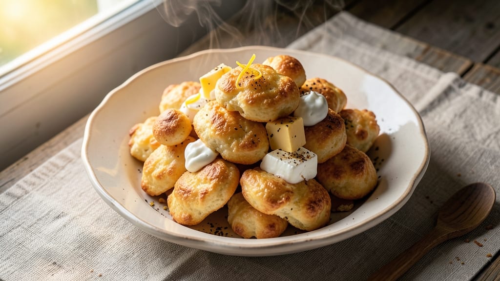 Bavarian Inn Potato Cheese Puffs Recipe: Crispy Shells Filled With Gooey Cheese Rivers