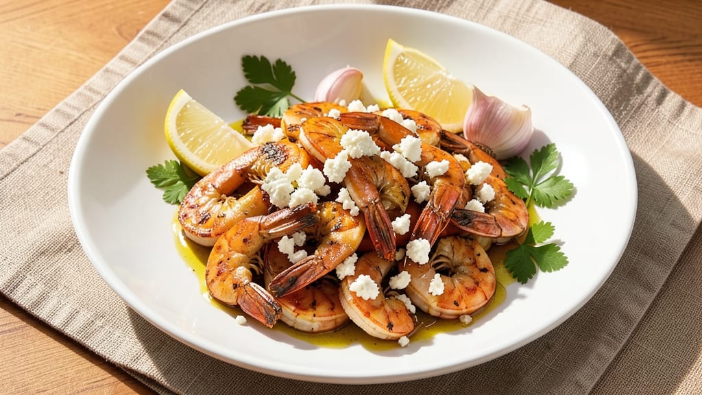 Baked Shrimp With Feta Cheese Recipe: Lemon-Garlic Crunch in 25 Minutes