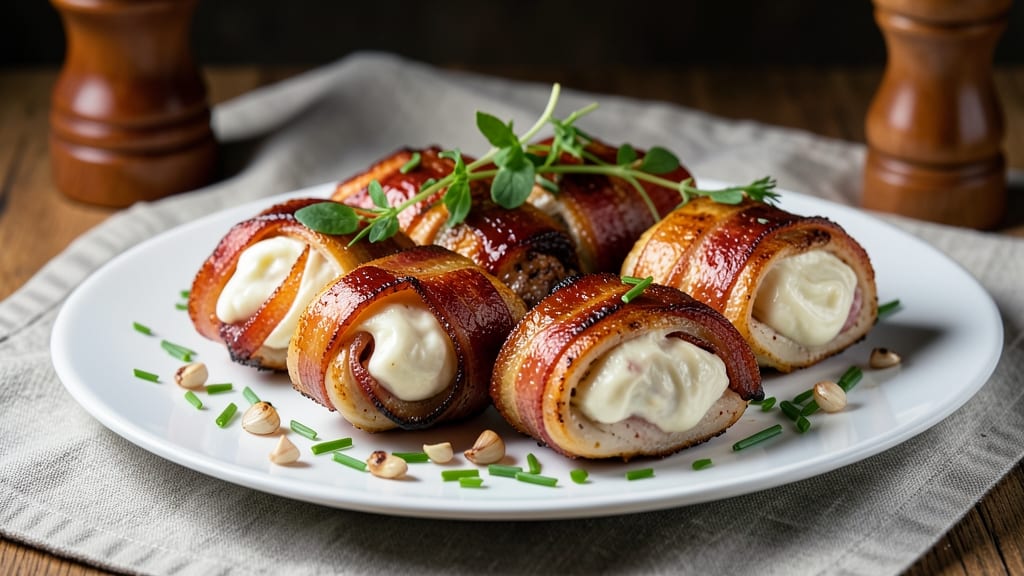 Bacon-Wrapped Cream Cheese Stuffed Chicken Breast Recipe: Triple-Layered Crunch and Juicy Surprise