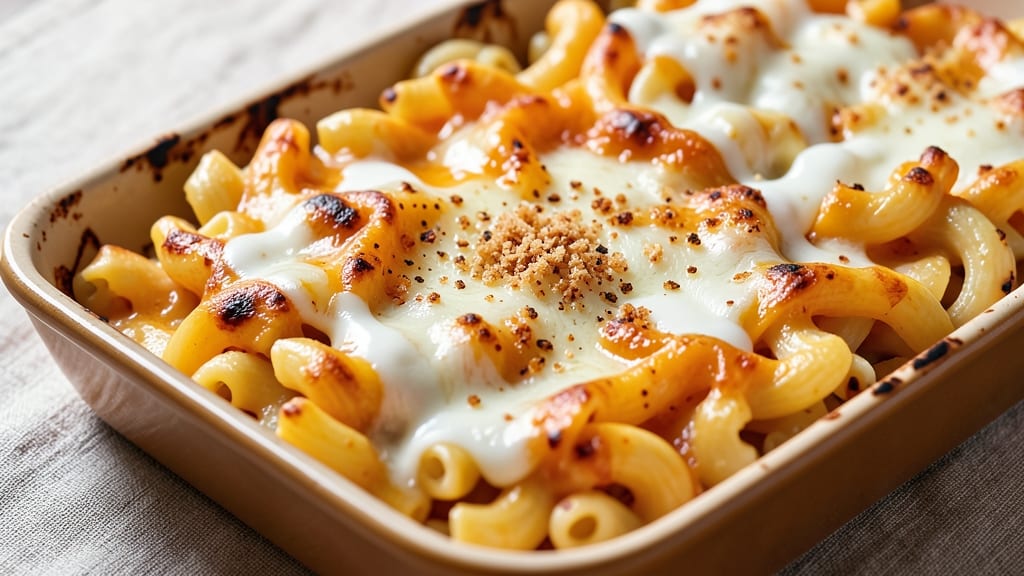 Baked Macaroni and Cheddar Cheese Recipe: Crispy Top, Melty Cheese Magic