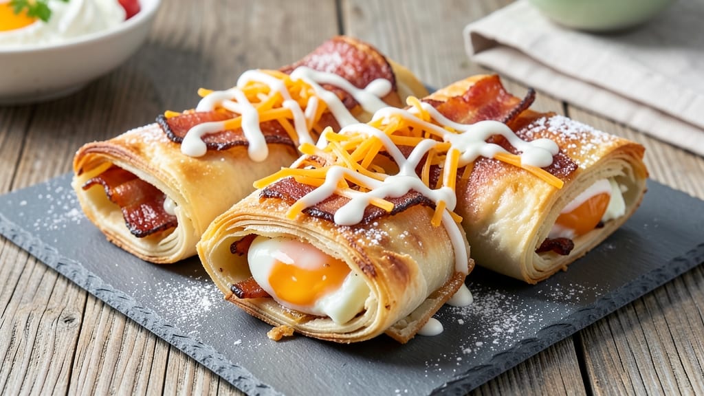 Baked Bacon, Egg, and Cheese Pinwheels Recipe: Flaky Layers With Smoky Crunch in 20 Minutes