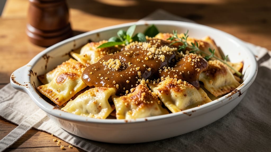 Baked Frozen Cheese Ravioli Recipe: Crispy Top, Gooey Cheese Magic