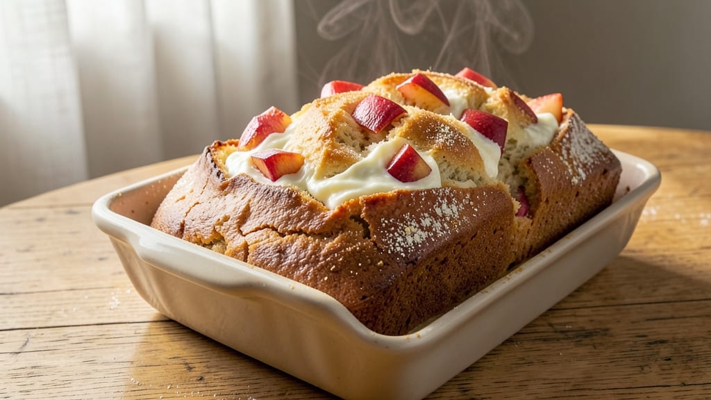 Apple Cream Cheese Bread Recipe: Swirled Vanilla-Apple Filling in Soft Loaf