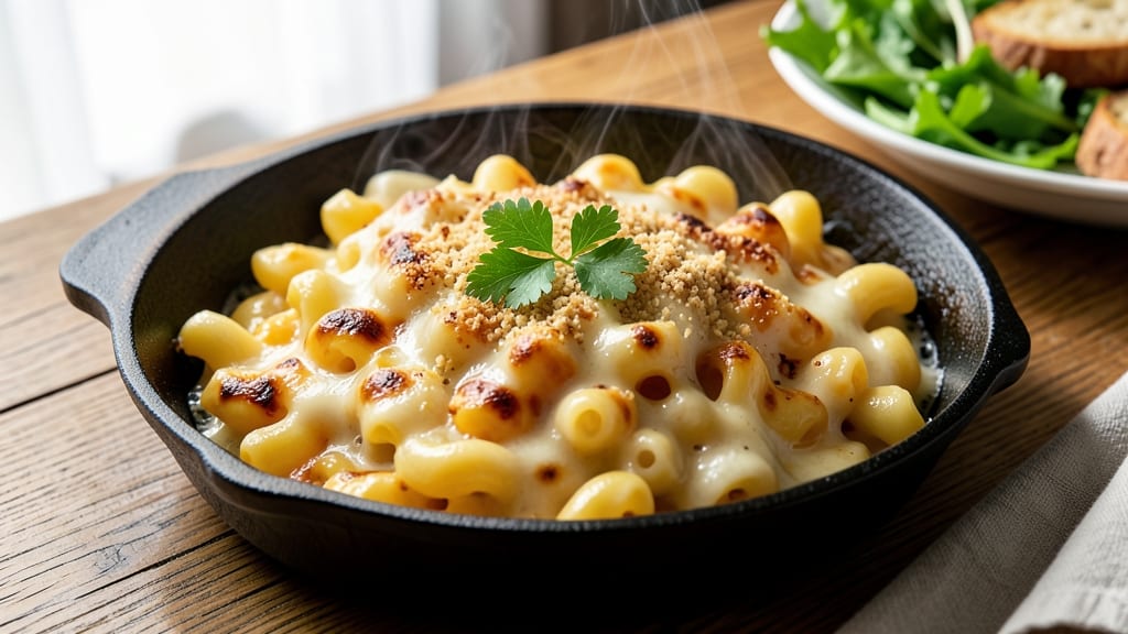 8x8 Macaroni and Cheese Recipe: Baked-to-Golden Bubbles in One Pan