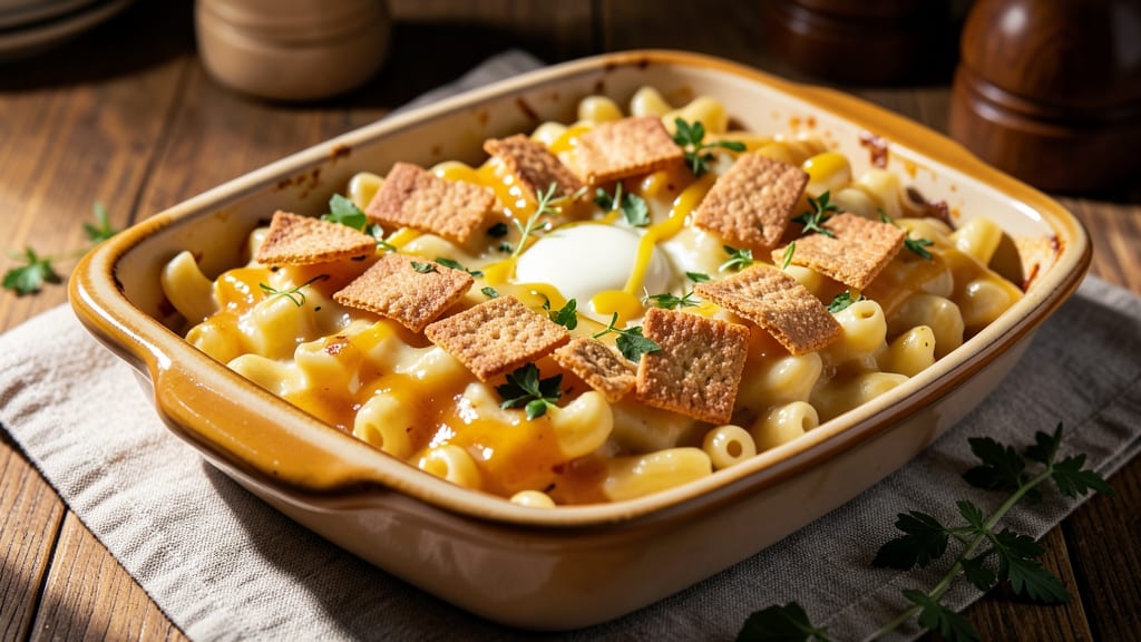 Baked Macaroni and Cheese With Ritz Cracker Topping Recipe: Crispy Crunch Meets Gooey Cheese Bliss
