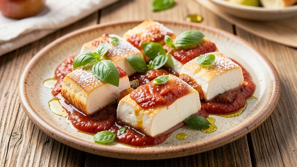 Baked Goat Cheese and Marinara Recipe: Crispy Top, Melty Cheese Magic