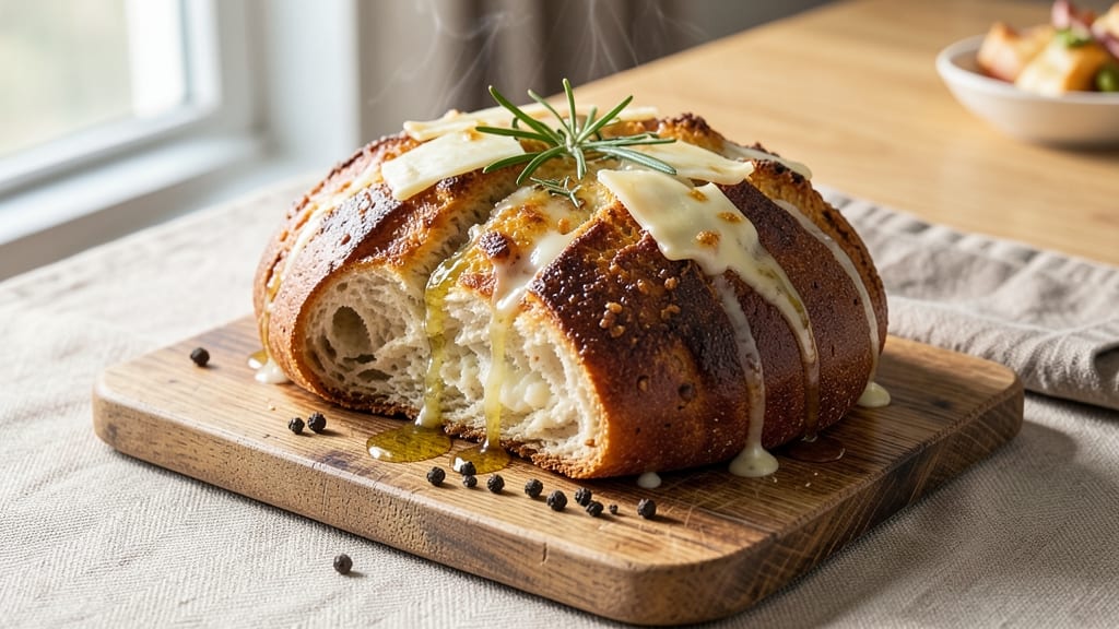 Artisan Asiago Cheese Bread Recipe: Golden Crust With Ooey-Gooey Pulls