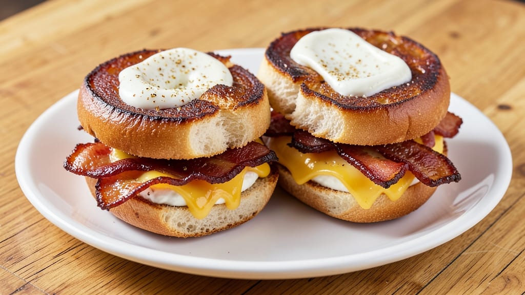 Bacon and Cheese Bagel Recipe: Crispy-Edged, Melty-Center Breakfast Bliss