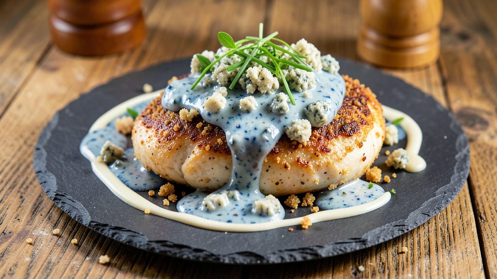 Baked Blue Cheese Chicken Recipe: Crispy Crust and Tangy Creamy Bite