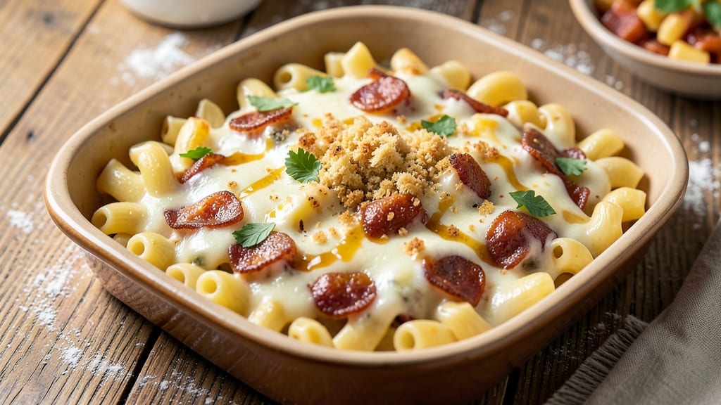 Andouille Mac and Cheese Recipe: Smoky Sausage and Cheese Layered Bliss