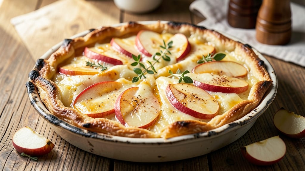 Apple Cheese Tart Recipe: Spiced Apple Filling Over Buttery Crust