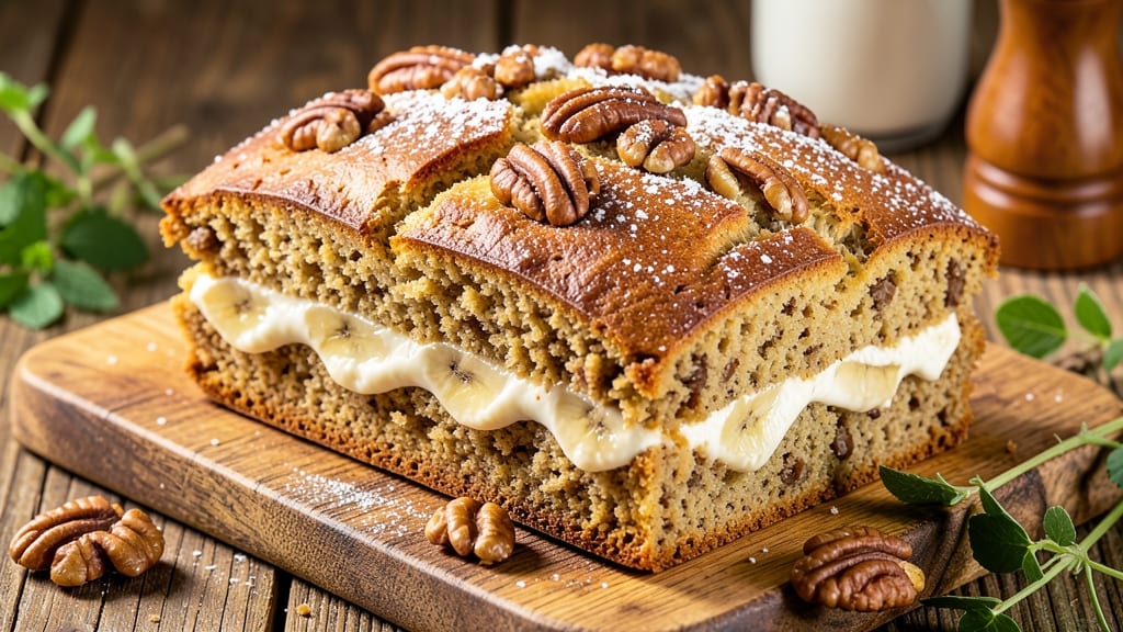 Banana Nut Bread With Cream Cheese Filling Recipe: Swirled Gooey Layers That Rival Bakery