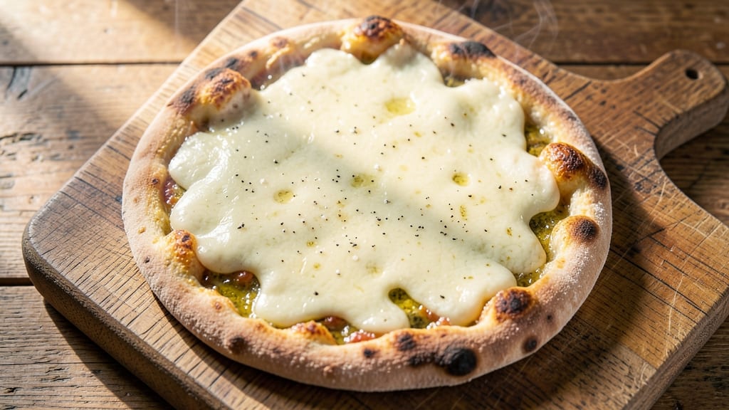 Asiago Cheese Pizza Recipe: Bubbly Melt and Crispy Crust Combo