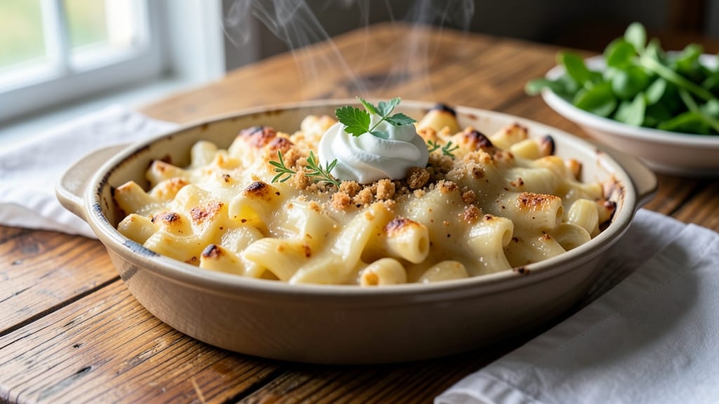 Baked Mac and Cheese Recipe Preppy Kitchen: Triple-Layered Crunch With Golden Biscuit Top