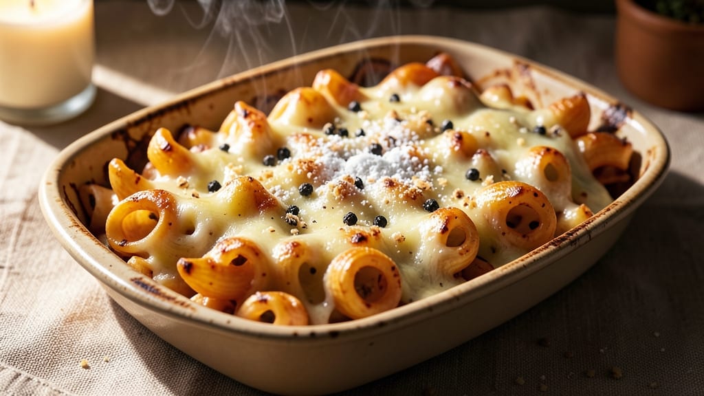 Baked Macaroni and Cheese Shells Recipe: Triple-Layered Crunch With Gooey Cheese Rivers