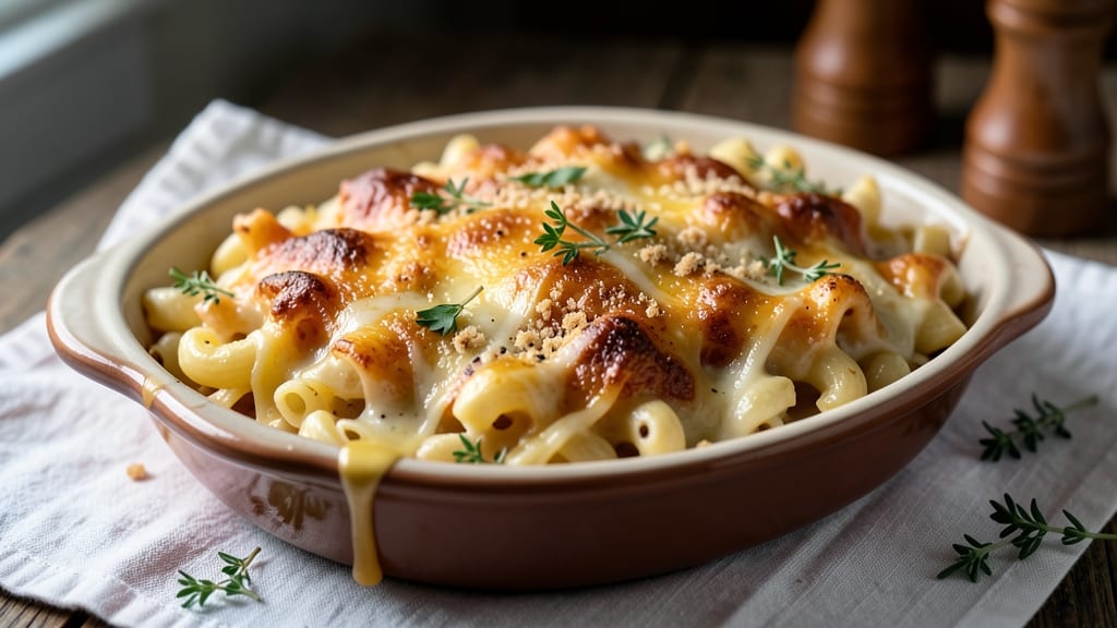 Baked Mac N Cheese Recipe with Heavy Cream: Ultra-Rich Velvety Texture in One Bake
