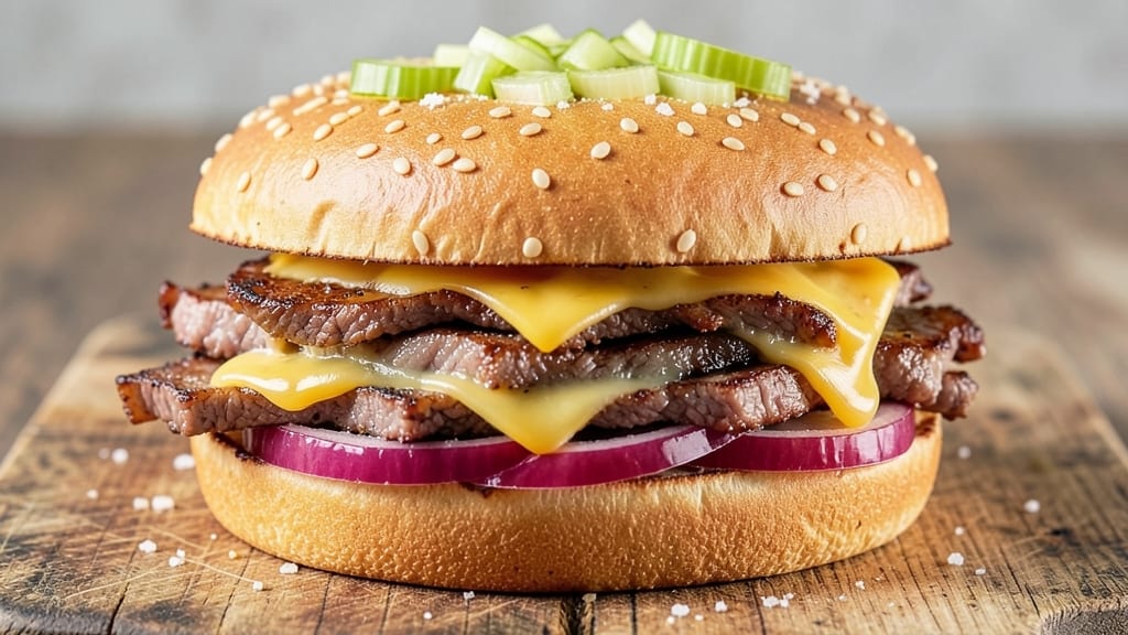 Arby’s Roast Beef and Cheddar Cheese Sandwich Recipe: Toasted Bun Crunch with Melted Cheese Rivers